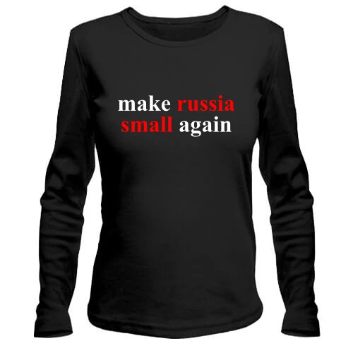 Жіночий лонгслів Make russia small again