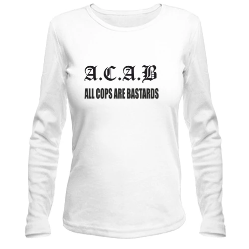 Жіночий лонгслів A. C. A. B (2)