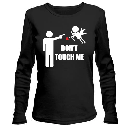 Женский лонгслив Don't touch me
