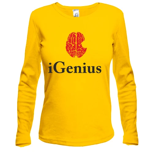Женский лонгслив iGenius (Я гений)