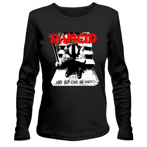 Женский лонгслив, Черный, Rancid
