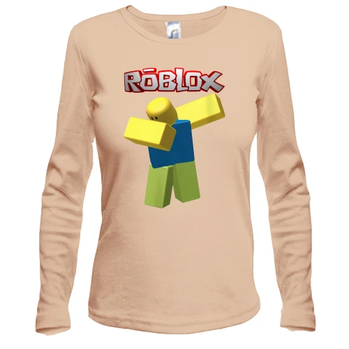 Женский лонгслив, Белый, Roblox Dab