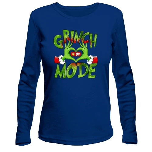 Жіночий лонгслів Grinch Mode On