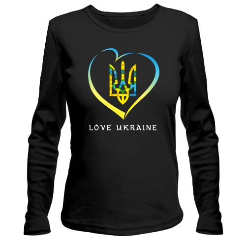 Женский лонгслив Love Ukraine