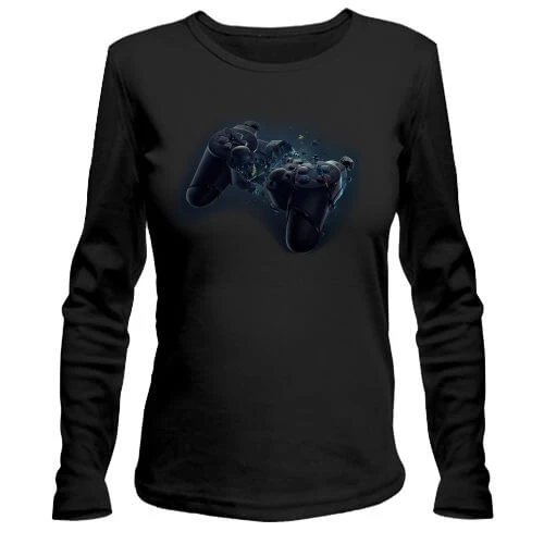 Женский лонгслив с разбитым джойстиком от PlayStation