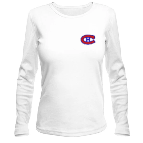 Женский лонгслив Montreal Canadiens с вышитой эмблемой