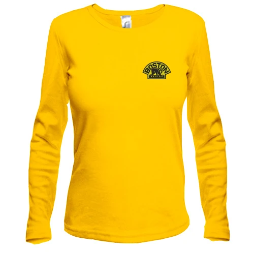 Женский лонгслив Boston Bruins медведь