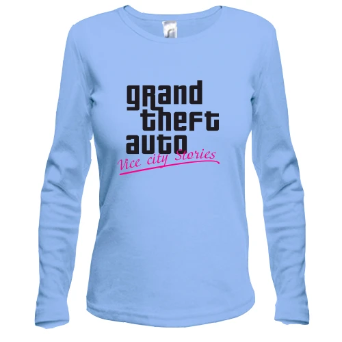 Женский лонгслив, синий, GTA Vice City Stories 2