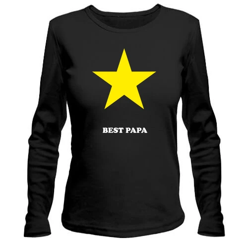 Женский лонгслив Best papa