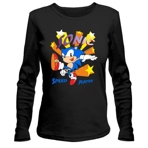 Женский лонгслив Sonic player