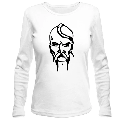 Жіночий лонгслів, Білий, Козак
