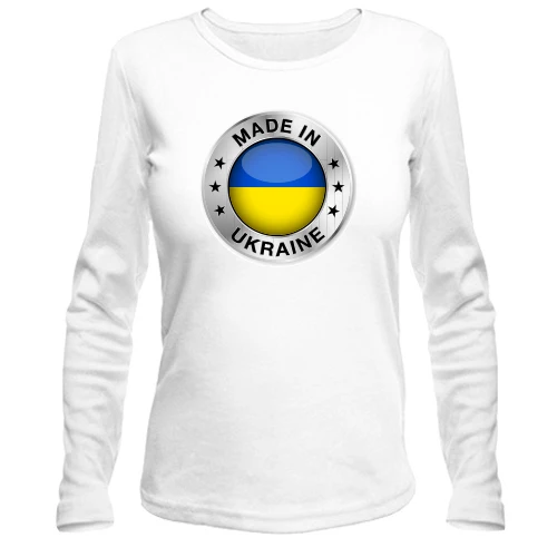 Жіночий лонгслів зі значком «Made in Ukraine»