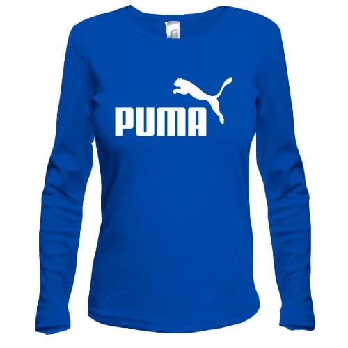 Женский лонгслив, Синий, Puma