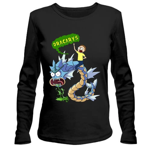 Женский лонгслив Рик и Морти - Dracarys