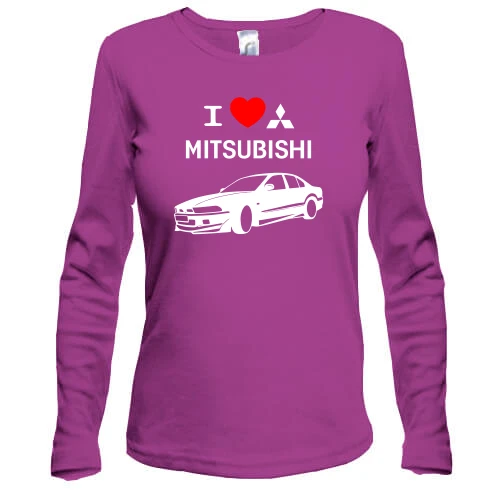 Жіночий лонгслів I love mitsubishi