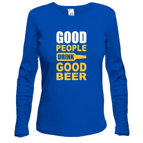 Жіночий лонгслів Good People Drink Good Beer