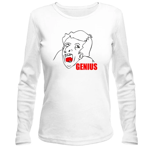 Жіночий лонгслів з Генієм (Genius)