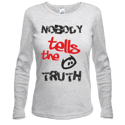 Жіночий лонгслів Nobody tells the truth