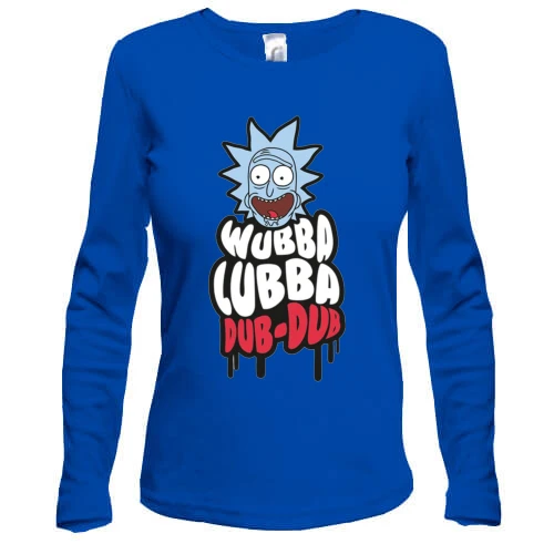Женский лонгслив Wubba Lubba Dub-Dub