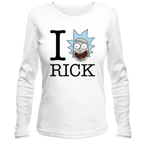 Женский лонгслив Rick And Morty - I Love Rick