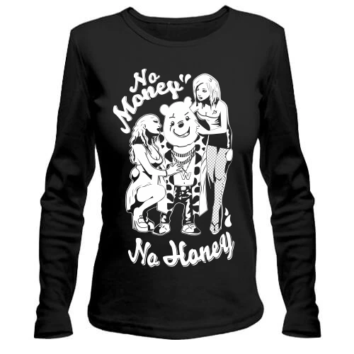 Жіночий лонгслів No money - No honey