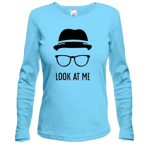 Жіночий лонгслів з капелюхом і окулярами Look at me
