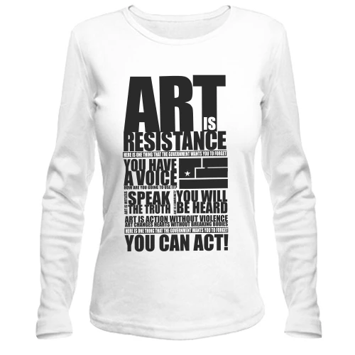 Женский лонгслив Art