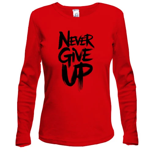 Жіночий лонгслів Never Give Up