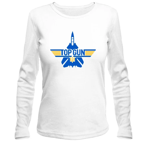 Женский лонгслив, хаки, Top Gun Ua (2)