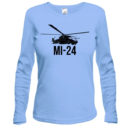 Женский лонгслив, синий, MI-24