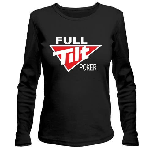 Женский лонгслив, Черный, Full Tilt Poker
