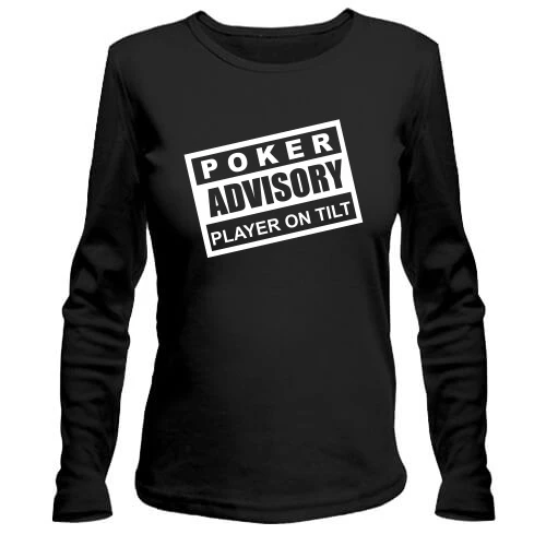 Женский лонгслив Poker ADVISORY