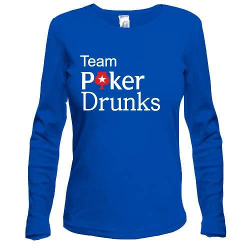 Женский лонгслив Team Poker Drunks