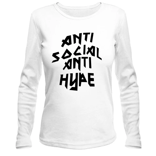 Женский лонгслив Anti Social Anti Hype