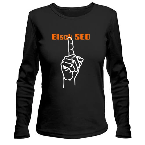 Жіночий лонгслів Black SEO