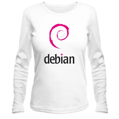 Жіночий лонгслів Debian