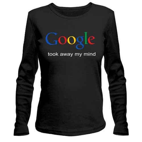 Жіночий лонгслів Google took away my mind