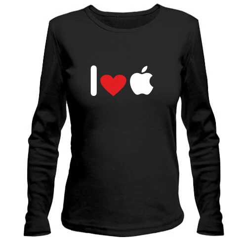 Жіночий лонгслів I love apple