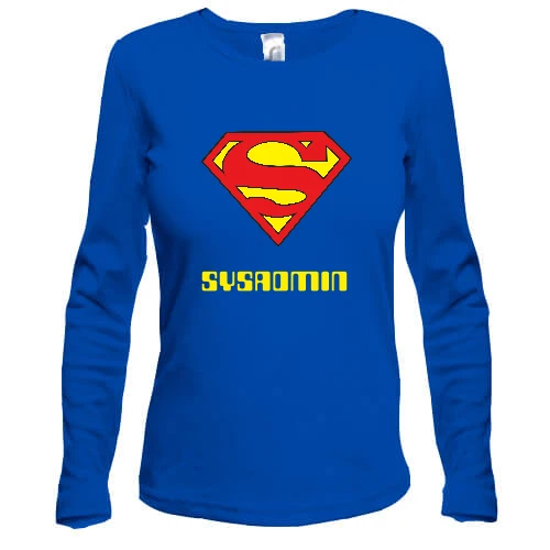 Жіночий лонгслів Superman для сисадміна
