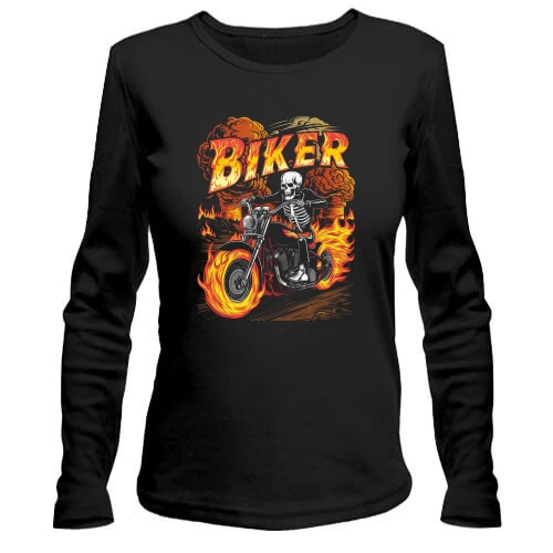 Женский лонгслив Fire Biker