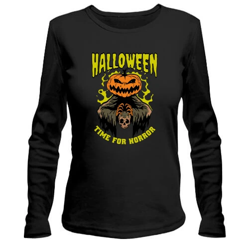 Женский лонгслив Halloween - Time for Horror
