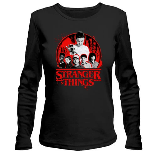 Женский лонгслив Stranger things Poster ATR