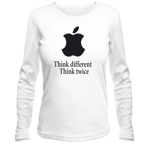 Жіночий лонгслів Apple - Think twice