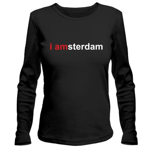 Женский лонгслив I amsterdam