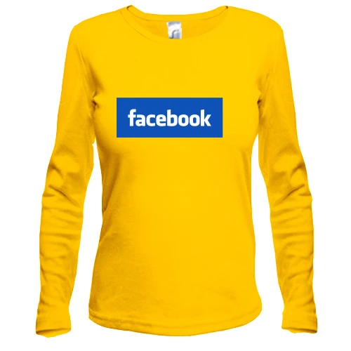 Жіночий лонгслів з логотипом Facebook