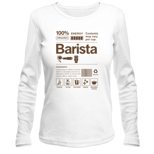 Жіночий лонгслів Barista