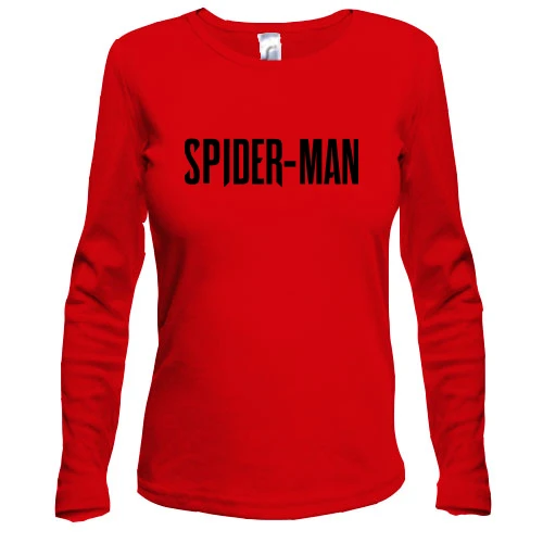 Женский лонгслив с надписью Spider-Man