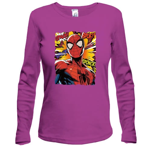 Женский лонгслив Comics Spider-Man