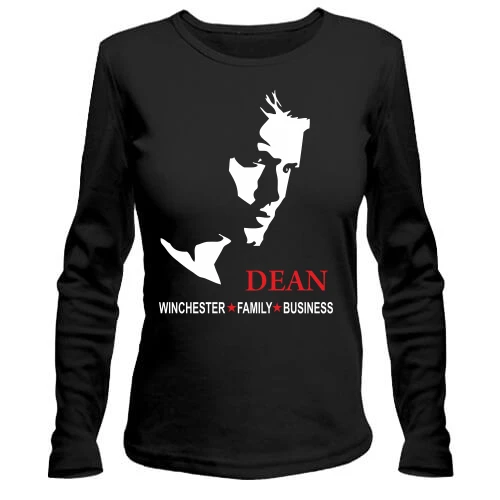 Жіночий лонгслів з принтом Dean Winchester