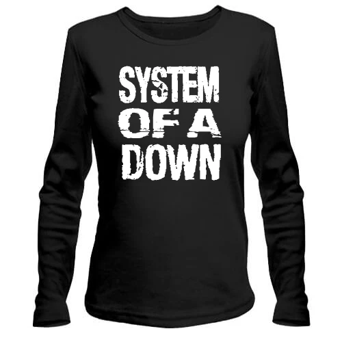 Женский лонгслив, Черный, "System Of A Down"
